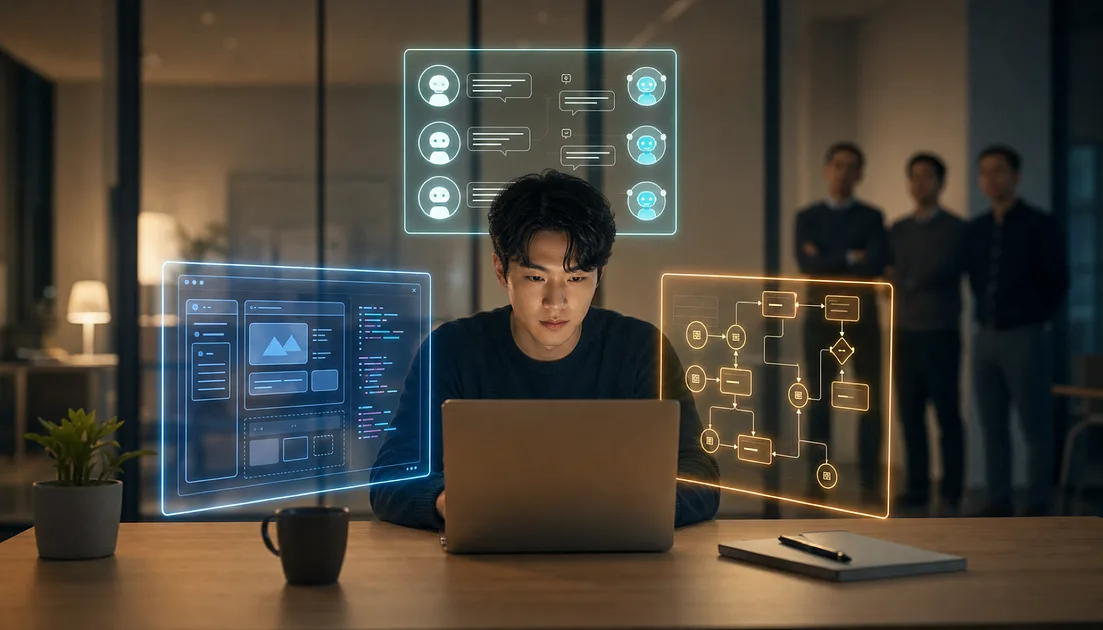 AI 경험 3축 — 신입이 시니어를 이기는 유일한 방법