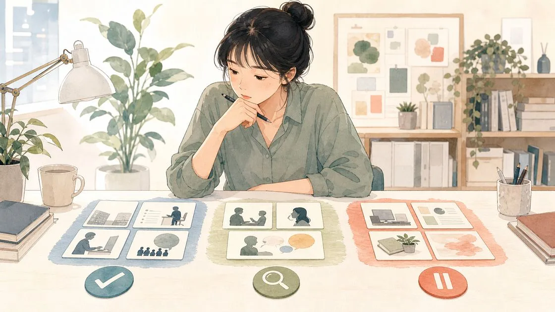 관심 직무, 더 알아볼까 지원할까? 엇갈린 증거를 정리하는 3단계