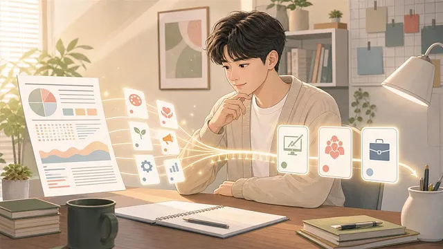 검사 결과로 직무 정하는 법: AI 커리어 코칭으로 검사→직무 다리 놓기