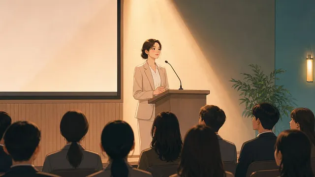 발표를 가져가는 사람들은 떨림을 이렇게 씁니다